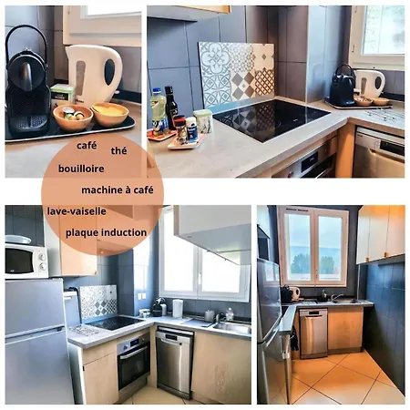 아파트 Le Fleury Moderne 2 Chambres, A Cote Du Salon Du Bourget 르블랑메스니