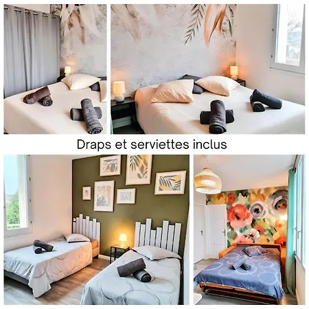 Le Fleury Moderne 2 Chambres, A Cote Du Salon Du Bourget 아파트 르블랑메스니